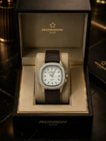 Ramsun Star Leather Strap Watch