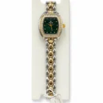 Premier Two-Tone Tonneau Crystal Watch