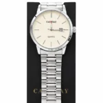 Cassray Quartz Dress Watch - Black - White