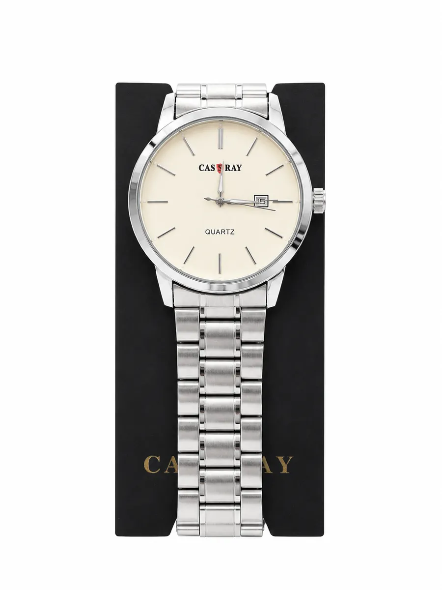 IMG_1090-2.webp Cassray Quartz Dress Watch - Black - White - Image 1